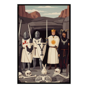 Funny Sir Lancelot and Tim the Enchanter spoof Poster