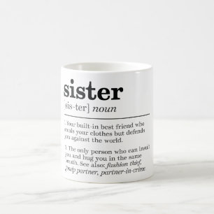 Funny Sister Definition Coffee Mug