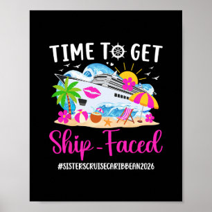 Funny Sisters Cruise Caribbean 2026 Caribbean Crui Poster