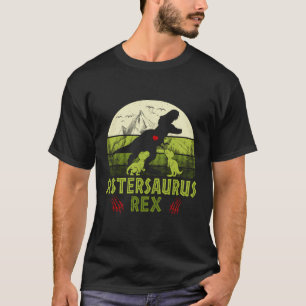 Funny Sistersaurus T Rex Family Matching Mother'S T-Shirt