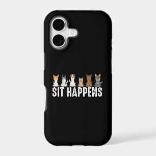 Funny Sit Happens Cool Sitting Dogs