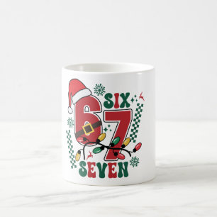 Funny Six Seven 67 6 7 Meme Fun Christmas Gift Cof Coffee Mug