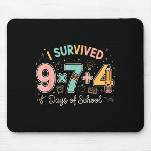 Funny Six Seven 67 Days Of School Meme Math Teache Mouse Pad