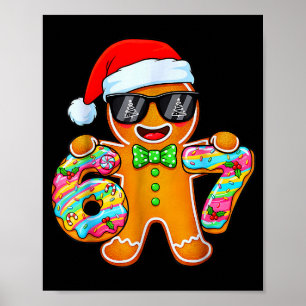 Funny Six Seven 67 Gingerbread Christmas Boys Xmas Poster