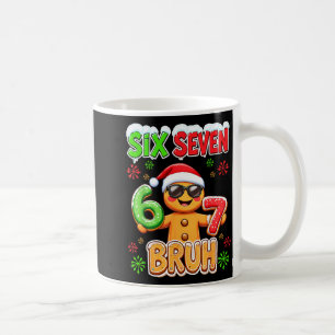 Funny Six Seven 67 Gingerbread Meme Xmas Christmas Coffee Mug
