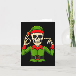 Funny Six Seven 67 Meme 6 7 Christmas Elf Hand Boy Card