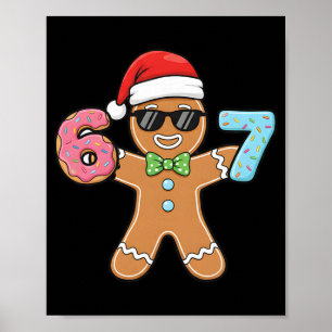 Funny Six Seven 67 Meme 6 7 Gingerbread Christmas  Poster