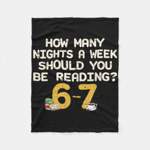 Funny Six Seven 67 Meme Book Lover Reading 6 7 Shi Fleece Blanket