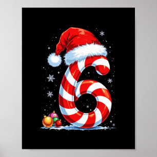 Funny Six Seven 67 Meme Couples Candy Cane Christm Poster