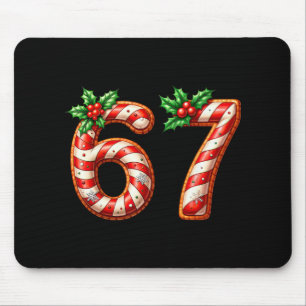 Funny Six Seven 67 Meme Gen Alpha Slang 6 7 Candy  Mouse Pad