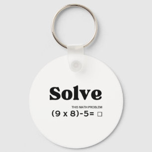 Funny Six Seven 67 Meme Pemdas School Math Teacher Key Ring