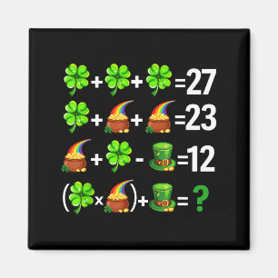 Funny six seven 67 meme st patricks day math magnet