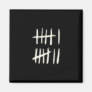 Funny Six Seven 67 Meme Tally Marks 6 7 Numbers Magnet