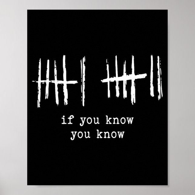 Funny Six Seven 67 Meme Tally Marks 6 7 Numbers  Poster (Front)
