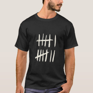 Funny Six Seven 67 Meme Tally Marks 6 7 Numbers  T-Shirt