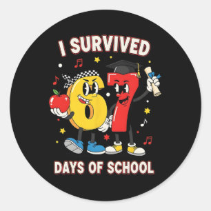 Funny Six Seven 67 School Meme Number Humor _1 Classic Round Sticker