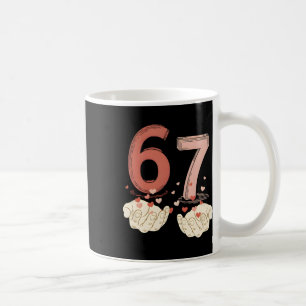 Funny Six Seven 6 7 67 Matching Valentines Day Cou Coffee Mug