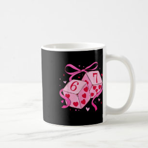 Funny Six Seven 6 7 Dice Valentine Men Women Kids Coffee Mug