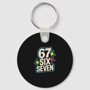 Funny Six Seven 6 7 Meme 1 Key Ring
