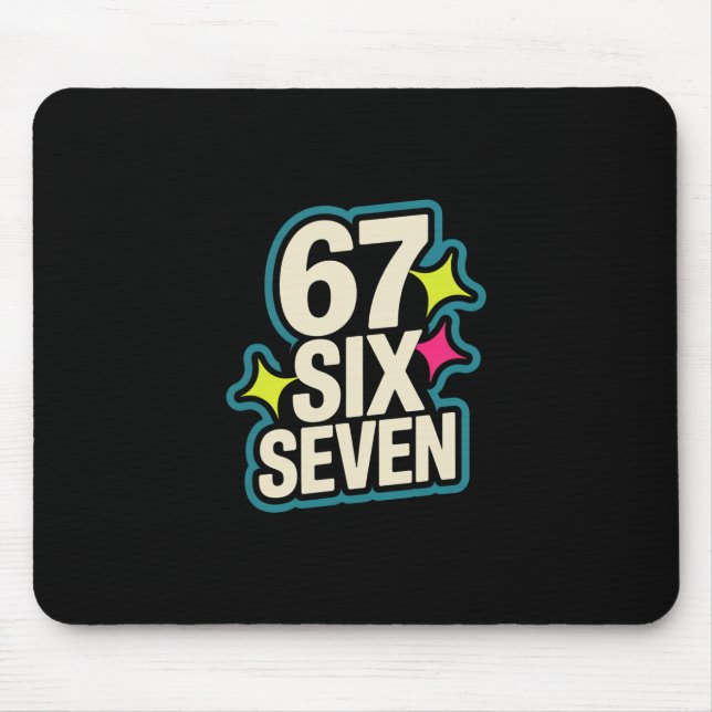 Funny Six Seven 6 7 Meme 1  Mouse Pad (Front)
