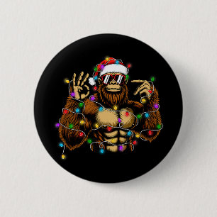 Funny Six Seven 6 7 Meme Bigfoot Christmas Lights Cm Round Badge
