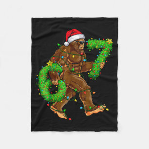 Funny Six Seven 6 7 Meme Bigfoot Christmas Shirts  Fleece Blanket