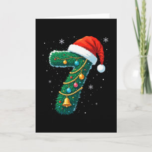 Funny Six Seven 6 7 Meme Design Couples Christmas  Card