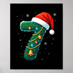 Funny Six Seven 6 7 Meme Design Couples Christmas  Poster