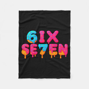 Funny Six Seven 6 7 Meme Design  Fleece Blanket
