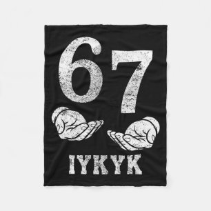 Funny six seven 6 7 meme g alpha slang if know kno fleece blanket