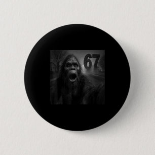 Funny Six Seven 6 7 Meme Gen Z Alpha Slang Bigfoot Cm Round Badge