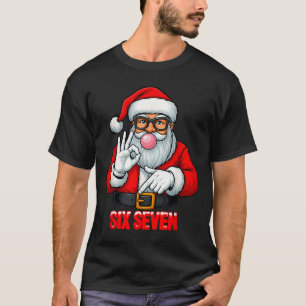Funny Six Seven 6 7 Meme Santa Christmas Shirt Men