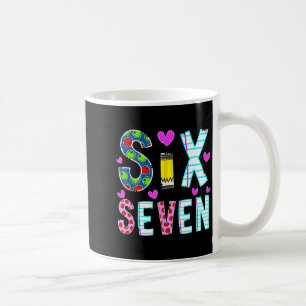 Funny Six Seven 6 7 Meme Teacher Design For Men Wo Coffee Mug