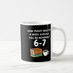 Funny Six Seven 6 7 Meme Teacher Design Reading 6- Coffee Mug