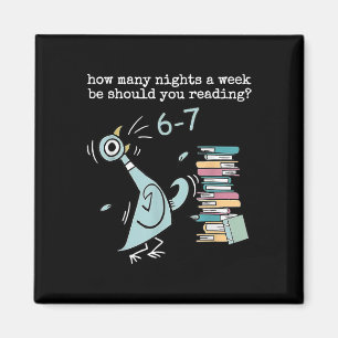 Funny Six Seven 6 7 Meme Teacher Design Reading 6- Magnet