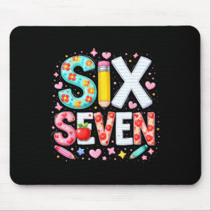 Funny Six Seven 6 7 Teacher Meme Math Clroom Humor Mouse Pad