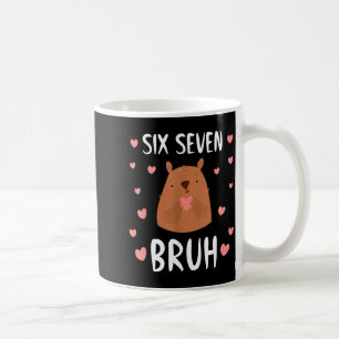 Funny Six Seven Bruh 67 Groundhog Kids Boys Coffee Mug