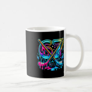 Funny Six Seven Ice Cream Drip Ice Hockey Coffee Mug