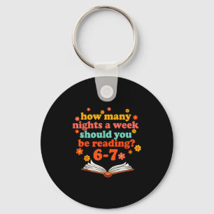 Funny Six Seven Meme 6 7 Teacher Book Reading 6 7  Key Ring