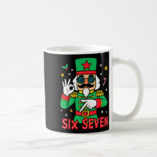 Funny Six Seven Meme Christmas Nutcracker Saying 6 Coffee Mug