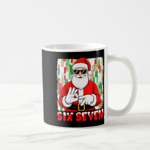 Funny Six Seven Meme Christmas Santa Saying 6 7 Bo Coffee Mug
