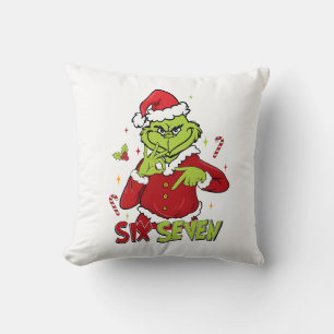 Funny Six Seven Meme Christmas Viral 6 7 Mean Gu Cushion