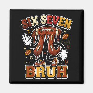 Funny six seven meme football day 3.14 math lovers magnet