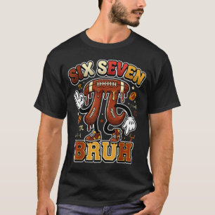 Funny six seven meme football day 3.14 math lovers T-Shirt