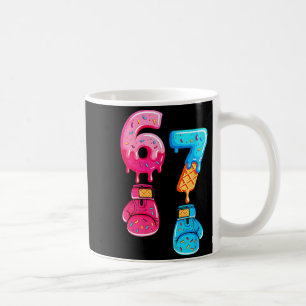 Funny Six Seven Meme Ice Cream Drip 67 Boxing  Coffee Mug