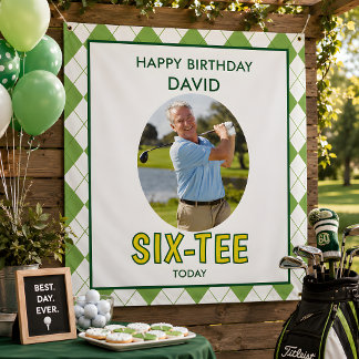 Funny Six-tee Golf 60th Birthday  Tapestry