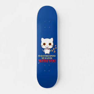 funny skateboard "CUTE CAT"