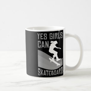 Funny Skateboard Gift For Girls Kids Skateboarding Coffee Mug