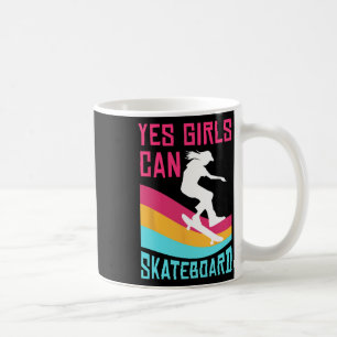 Funny Skateboard Gift For Girls Kids Skateboarding Coffee Mug