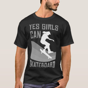 Funny Skateboard Gift For Girls Kids Skateboarding T-Shirt